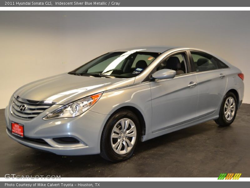 Iridescent Silver Blue Metallic / Gray 2011 Hyundai Sonata GLS