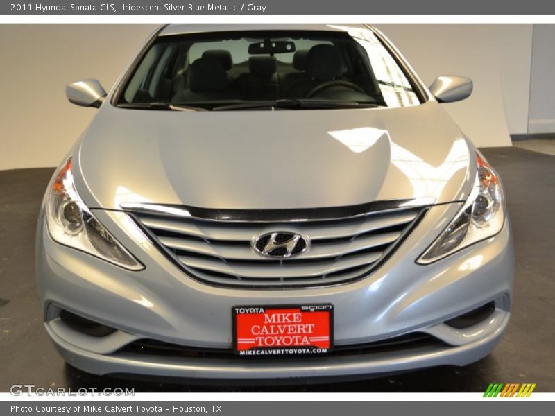 Iridescent Silver Blue Metallic / Gray 2011 Hyundai Sonata GLS