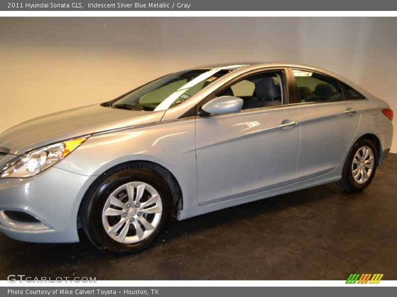 Iridescent Silver Blue Metallic / Gray 2011 Hyundai Sonata GLS