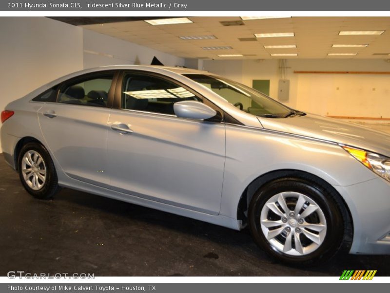 Iridescent Silver Blue Metallic / Gray 2011 Hyundai Sonata GLS