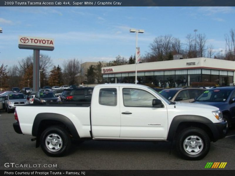 Super White / Graphite Gray 2009 Toyota Tacoma Access Cab 4x4