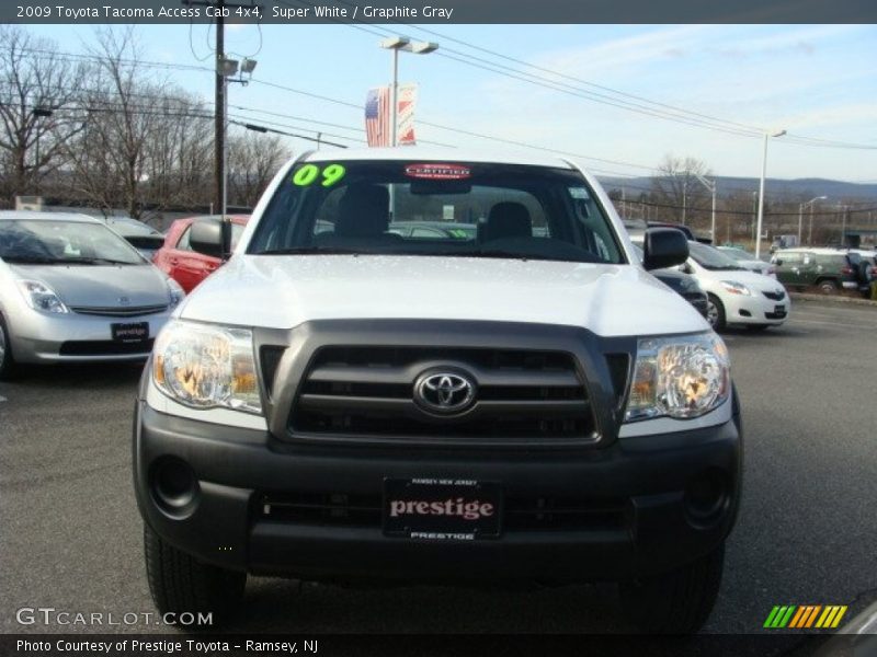 Super White / Graphite Gray 2009 Toyota Tacoma Access Cab 4x4