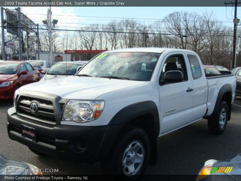 Super White / Graphite Gray 2009 Toyota Tacoma Access Cab 4x4