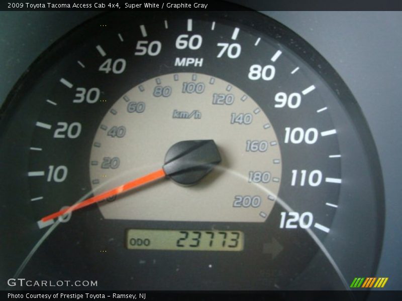 Super White / Graphite Gray 2009 Toyota Tacoma Access Cab 4x4