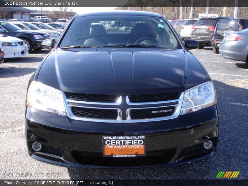 Black / Black 2011 Dodge Avenger Lux