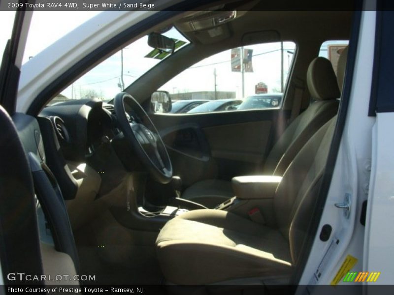 Super White / Sand Beige 2009 Toyota RAV4 4WD