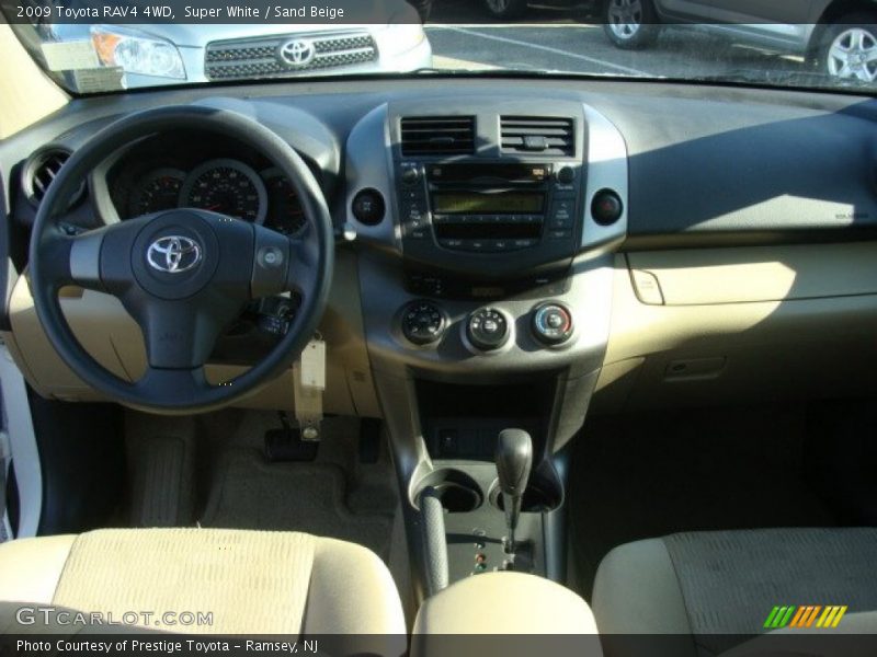 Super White / Sand Beige 2009 Toyota RAV4 4WD