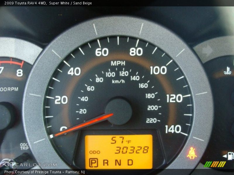 Super White / Sand Beige 2009 Toyota RAV4 4WD