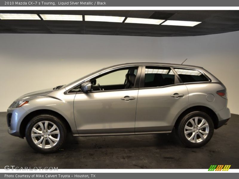 Liquid Silver Metallic / Black 2010 Mazda CX-7 s Touring