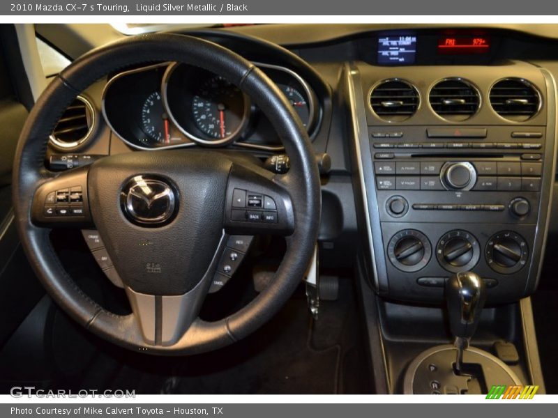 Liquid Silver Metallic / Black 2010 Mazda CX-7 s Touring