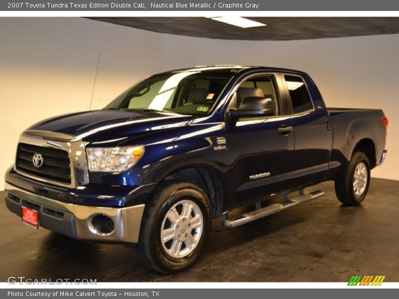 Nautical Blue Metallic / Graphite Gray 2007 Toyota Tundra Texas Edition Double Cab