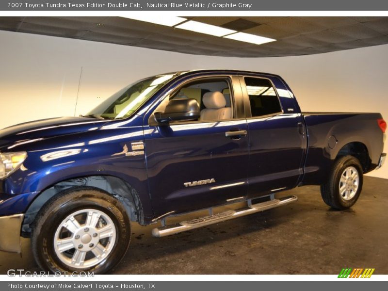Nautical Blue Metallic / Graphite Gray 2007 Toyota Tundra Texas Edition Double Cab