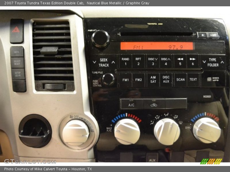 Nautical Blue Metallic / Graphite Gray 2007 Toyota Tundra Texas Edition Double Cab