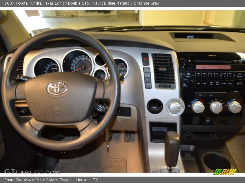 Nautical Blue Metallic / Graphite Gray 2007 Toyota Tundra Texas Edition Double Cab