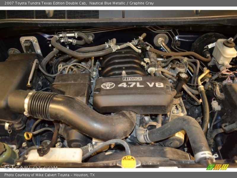 Nautical Blue Metallic / Graphite Gray 2007 Toyota Tundra Texas Edition Double Cab