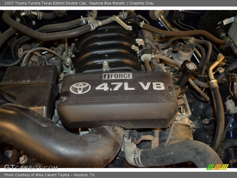 Nautical Blue Metallic / Graphite Gray 2007 Toyota Tundra Texas Edition Double Cab