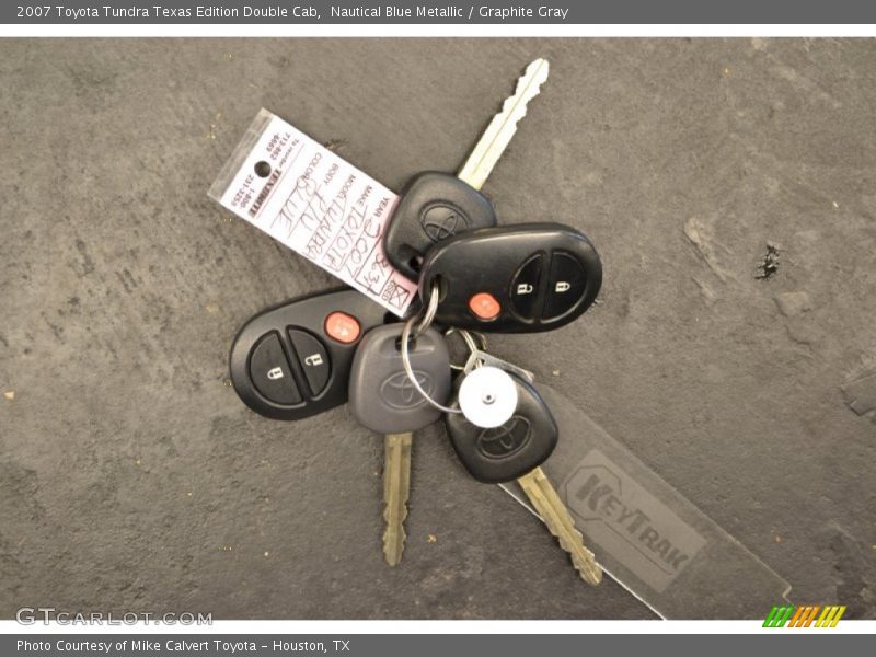 Nautical Blue Metallic / Graphite Gray 2007 Toyota Tundra Texas Edition Double Cab