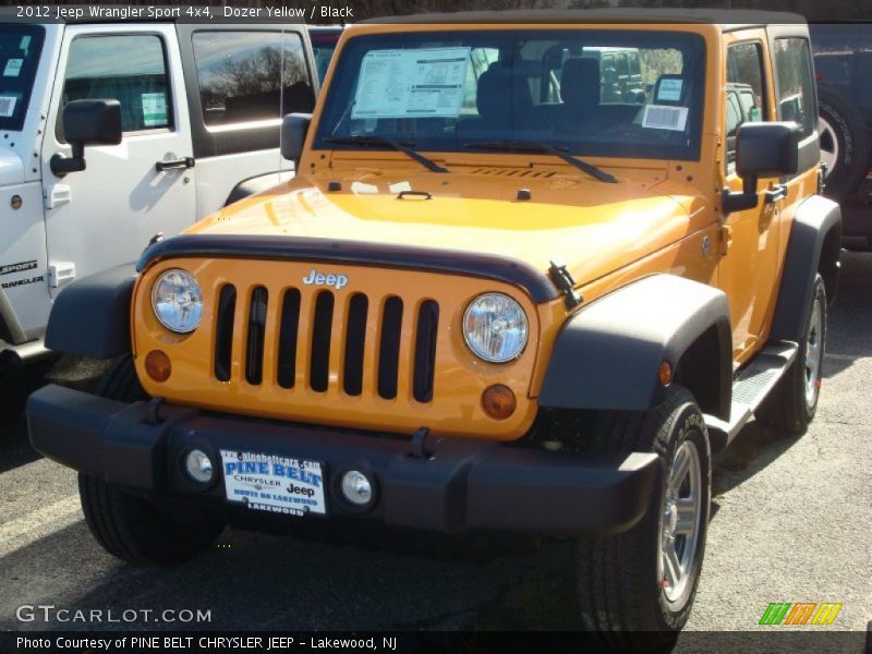 Dozer Yellow / Black 2012 Jeep Wrangler Sport 4x4