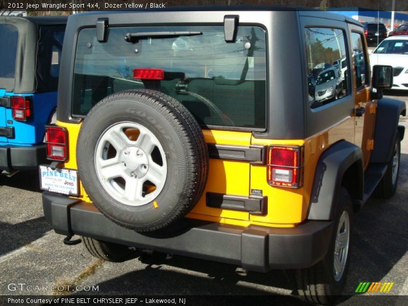 Dozer Yellow / Black 2012 Jeep Wrangler Sport 4x4