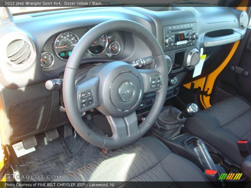 Dozer Yellow / Black 2012 Jeep Wrangler Sport 4x4