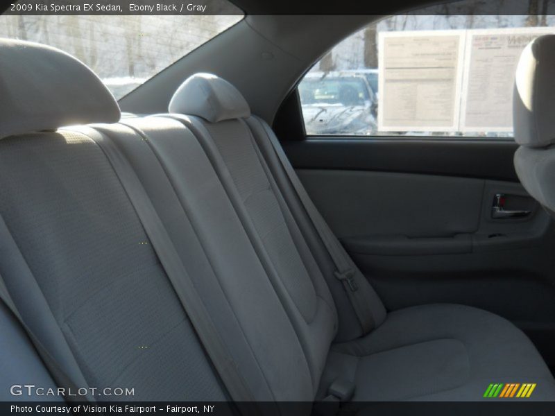 Ebony Black / Gray 2009 Kia Spectra EX Sedan