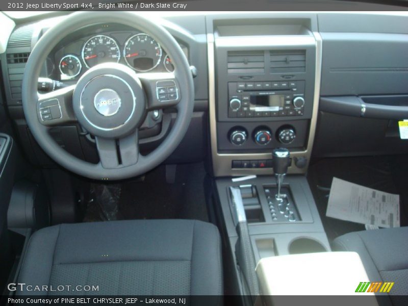 Bright White / Dark Slate Gray 2012 Jeep Liberty Sport 4x4