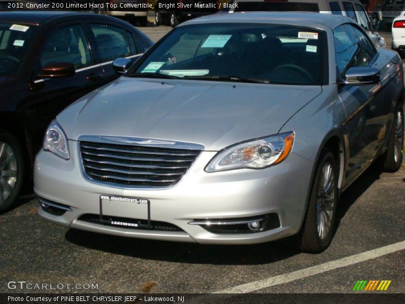 Bright Silver Metallic / Black 2012 Chrysler 200 Limited Hard Top Convertible