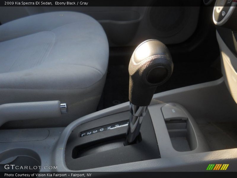 Ebony Black / Gray 2009 Kia Spectra EX Sedan