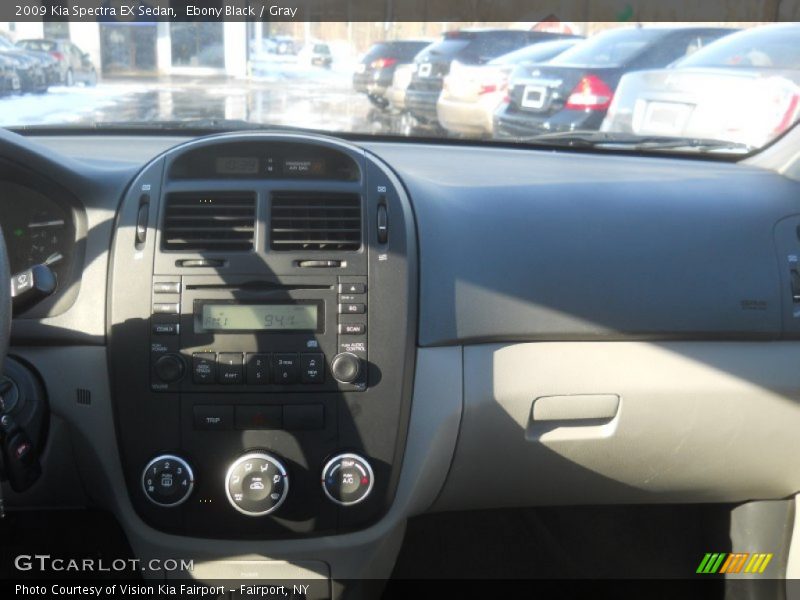 Ebony Black / Gray 2009 Kia Spectra EX Sedan