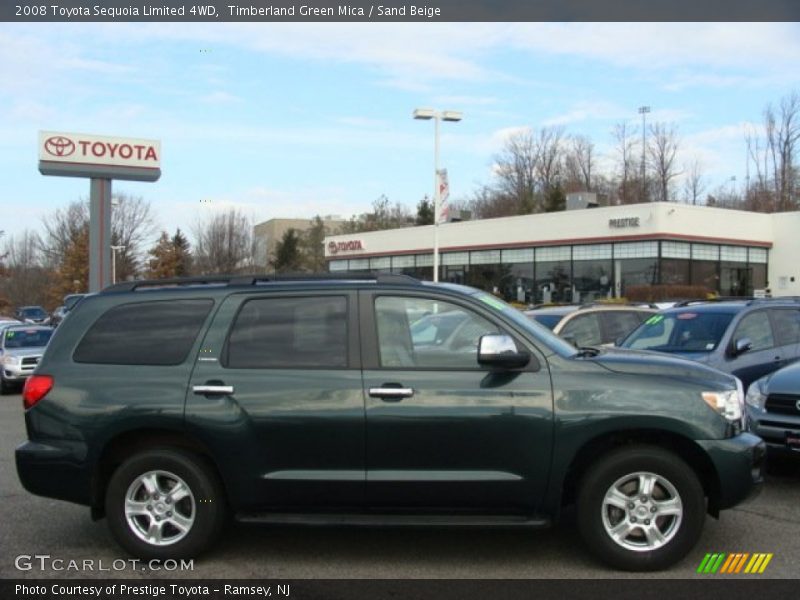 Timberland Green Mica / Sand Beige 2008 Toyota Sequoia Limited 4WD
