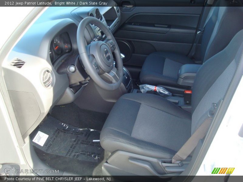 Bright White / Dark Slate Gray 2012 Jeep Patriot Latitude