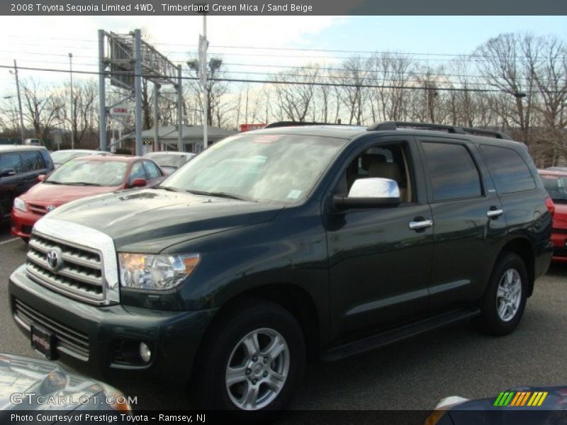 Timberland Green Mica / Sand Beige 2008 Toyota Sequoia Limited 4WD