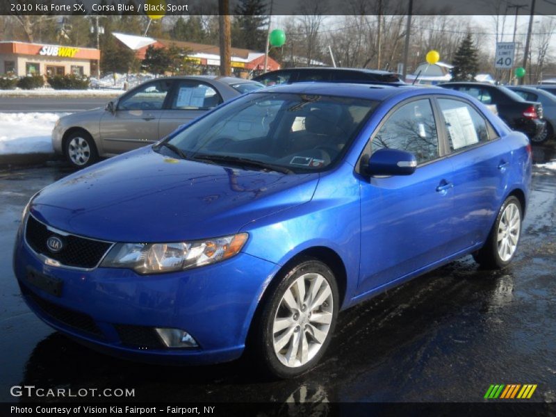 Corsa Blue / Black Sport 2010 Kia Forte SX