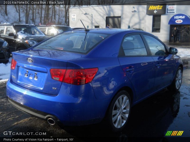 Corsa Blue / Black Sport 2010 Kia Forte SX