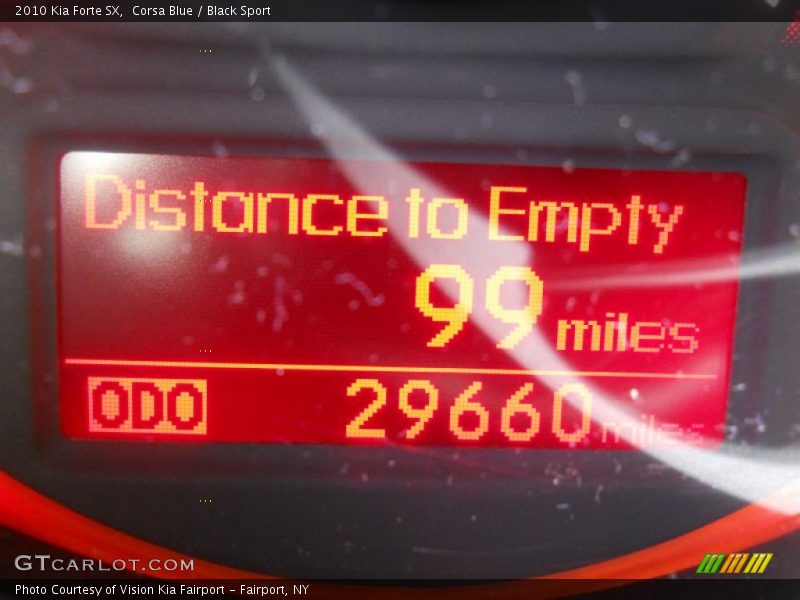 Corsa Blue / Black Sport 2010 Kia Forte SX
