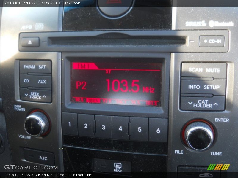 Corsa Blue / Black Sport 2010 Kia Forte SX