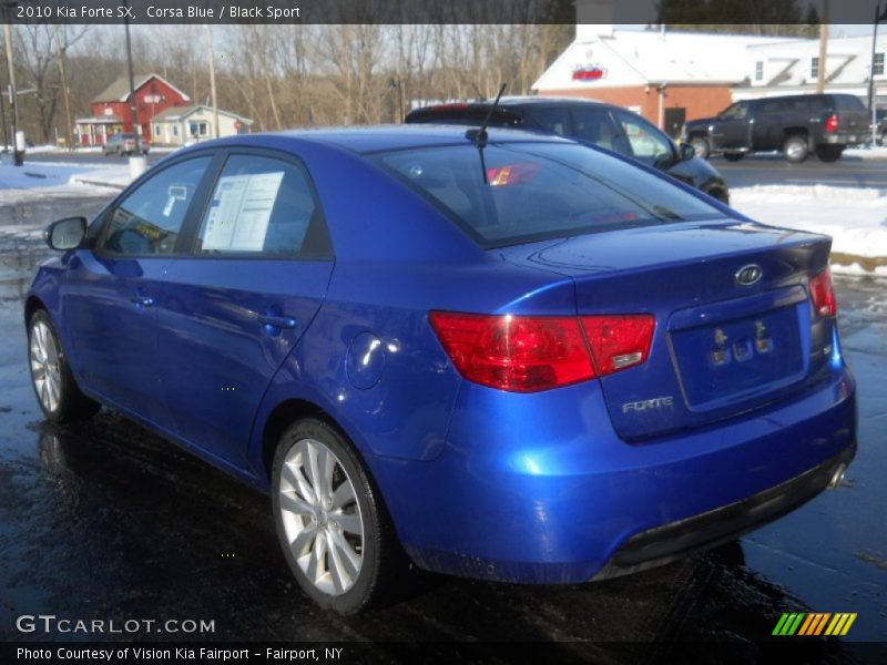 Corsa Blue / Black Sport 2010 Kia Forte SX