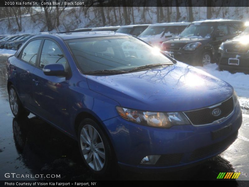 Corsa Blue / Black Sport 2010 Kia Forte SX