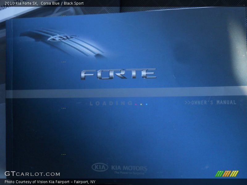 Corsa Blue / Black Sport 2010 Kia Forte SX