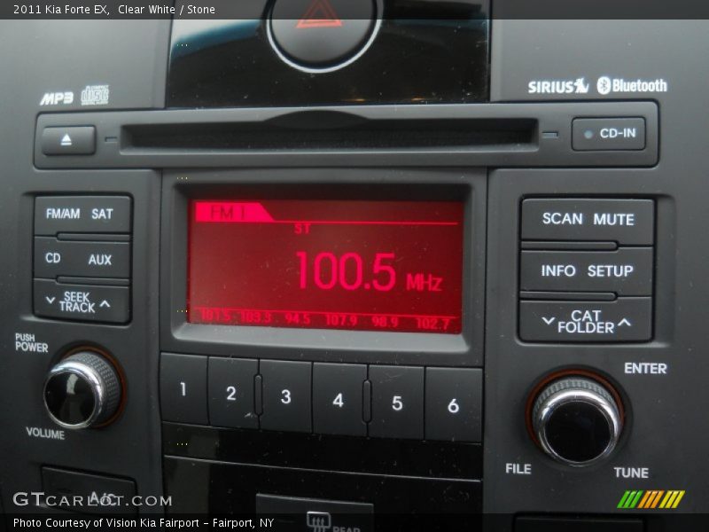 Clear White / Stone 2011 Kia Forte EX