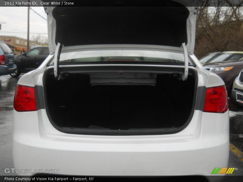 Clear White / Stone 2011 Kia Forte EX