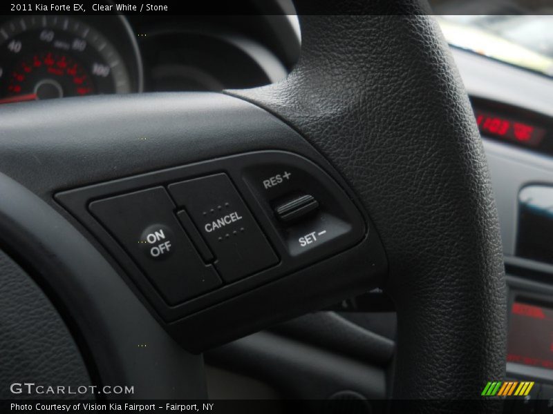 Clear White / Stone 2011 Kia Forte EX