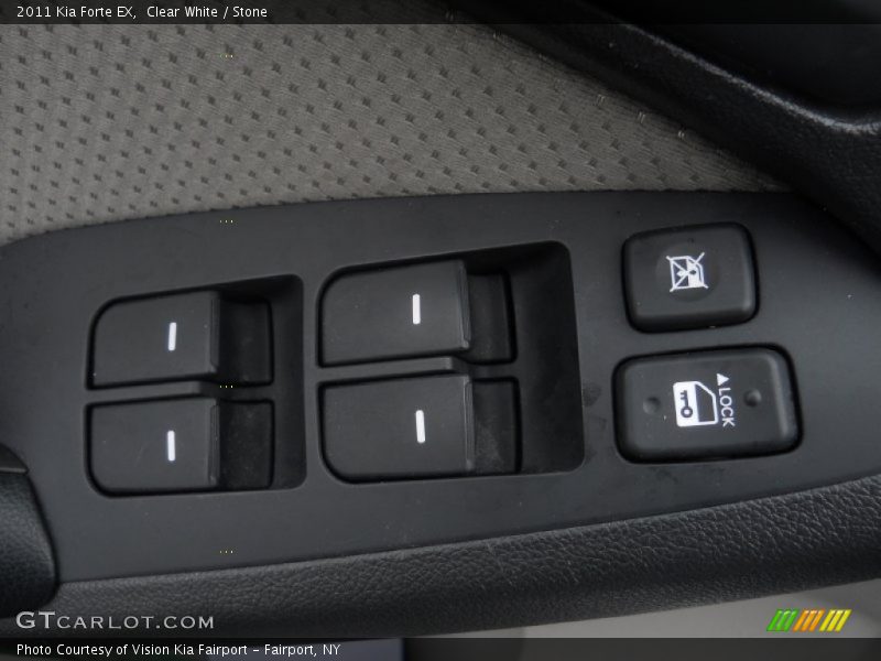 Clear White / Stone 2011 Kia Forte EX