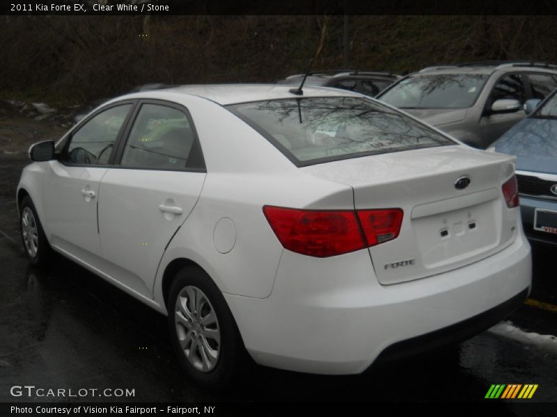 Clear White / Stone 2011 Kia Forte EX