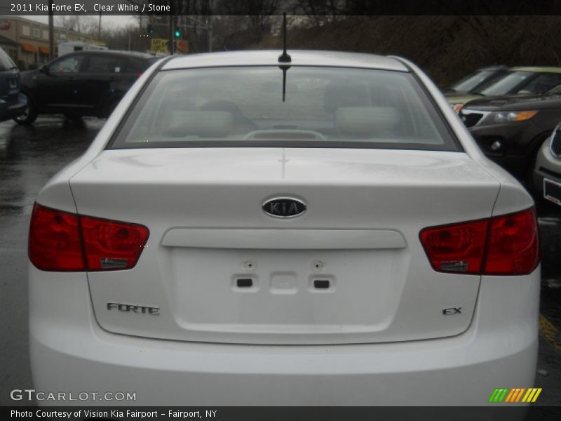 Clear White / Stone 2011 Kia Forte EX