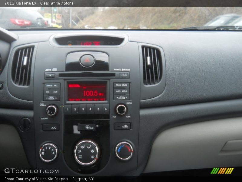 Clear White / Stone 2011 Kia Forte EX