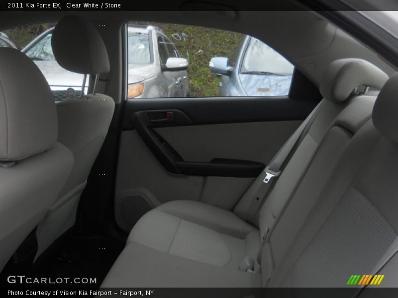 Clear White / Stone 2011 Kia Forte EX