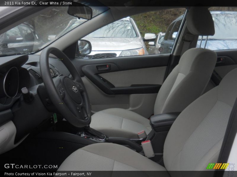 Clear White / Stone 2011 Kia Forte EX