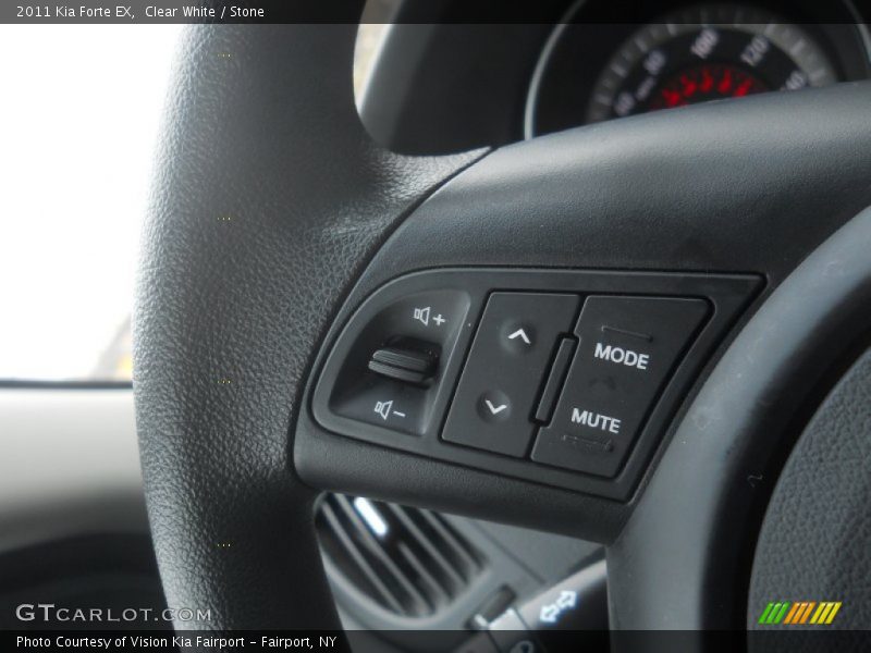 Clear White / Stone 2011 Kia Forte EX