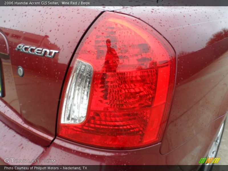 Wine Red / Beige 2006 Hyundai Accent GLS Sedan